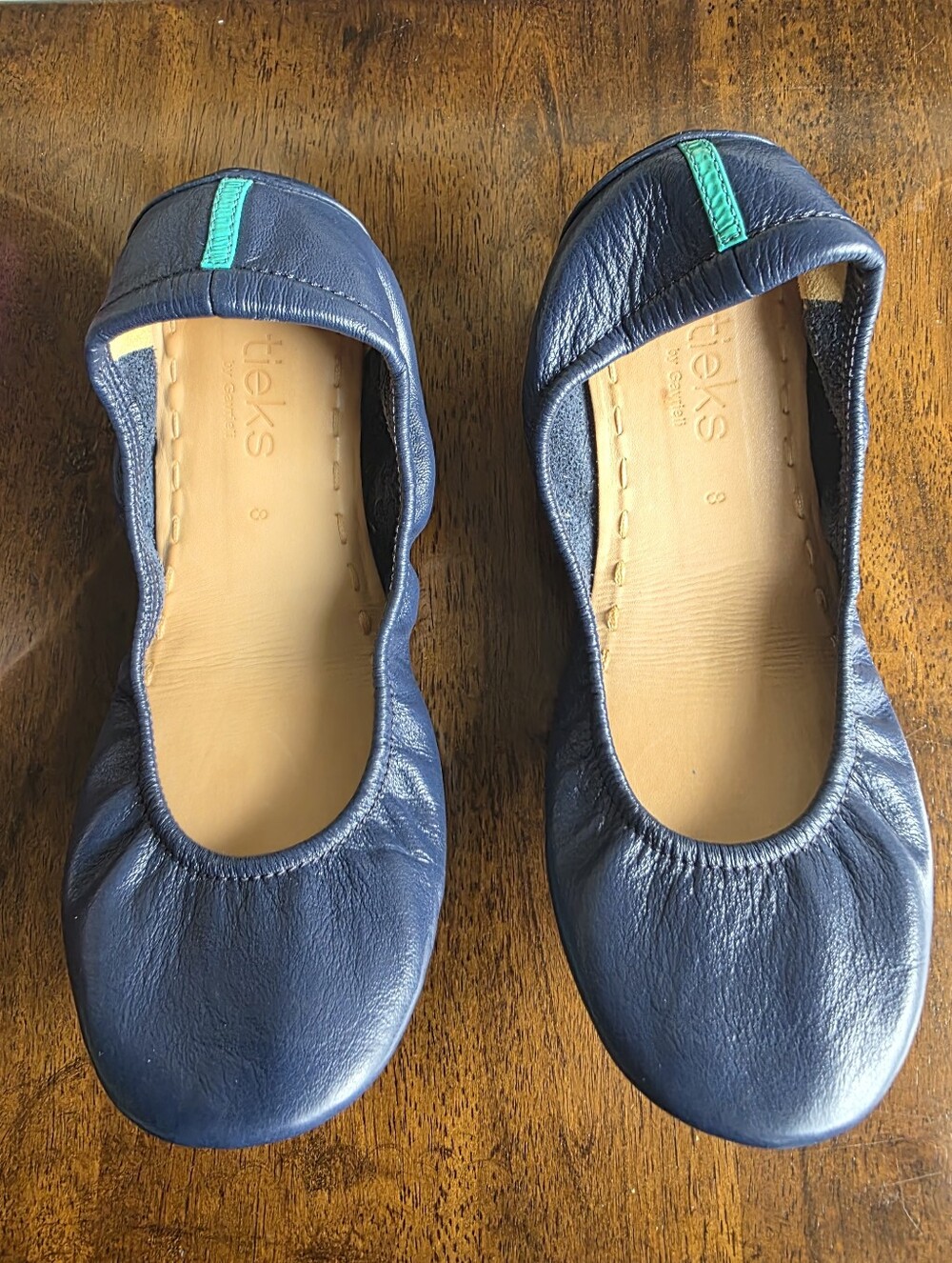 Tieks Navy Ballet Flats Size 8